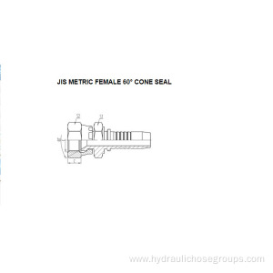 JIS Metric Female 60° Cone Seal 28611